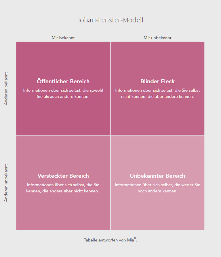 Johari Window Model